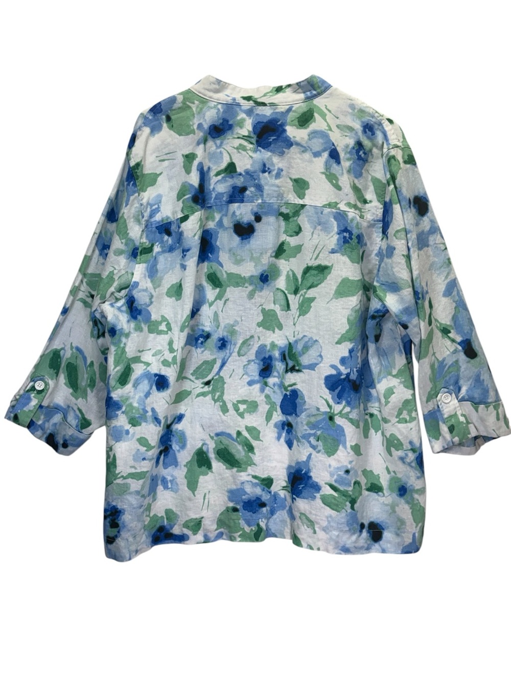 Jones New York Linen Blue Floral  Top
Size 2X - Picture 4 of 12